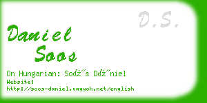 daniel soos business card